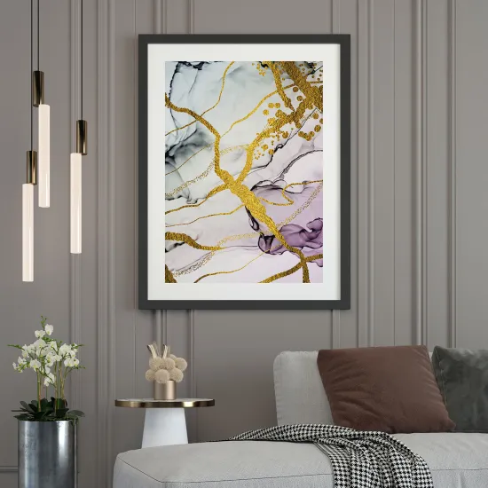 Póster - Efecto marmoleado