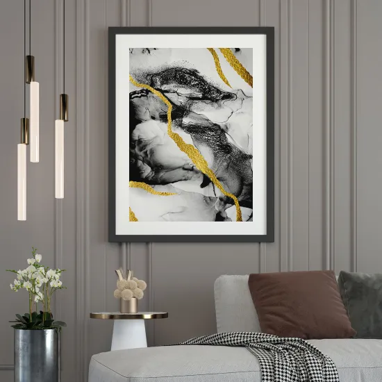 Póster - Efecto marmoleado