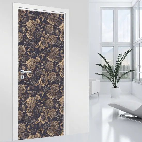 Vinilo Adhesivo para puerta - Flores
