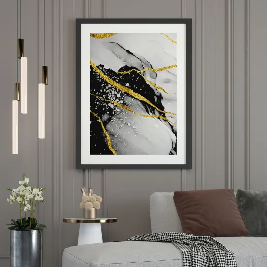 Póster - Efecto marmoleado