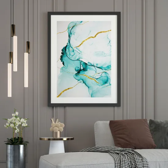 Póster - Efecto marmoleado