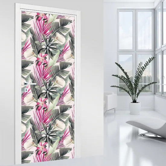 Stickers pour porte - Fleurs