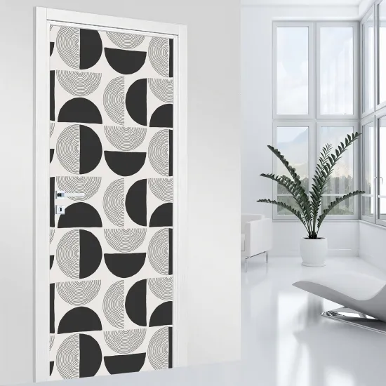 Door Sticker - Decal - Geometric pattern