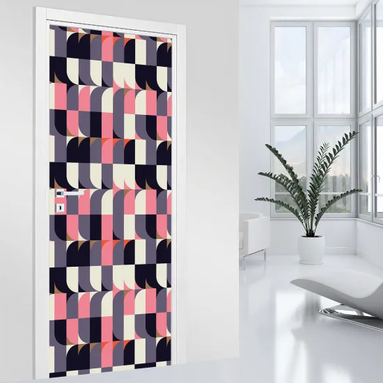 Door Sticker - Decal - Geometric pattern