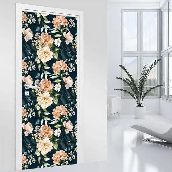 Door Sticker - Decal - Flowers