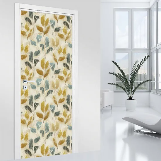Door Sticker - Decal - Leaves