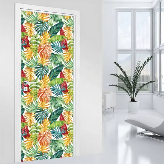 Door Sticker - Decal - Leaves