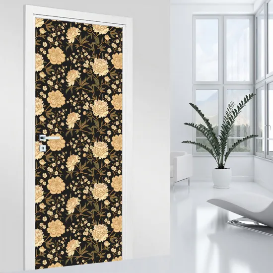 Door Sticker - Decal - Flowers