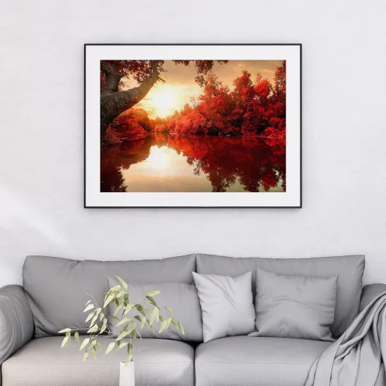 Póster - Lago Otoño