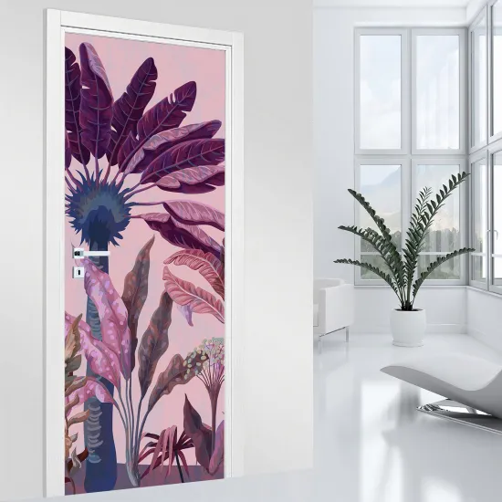 Door Sticker - Decal - Leaves