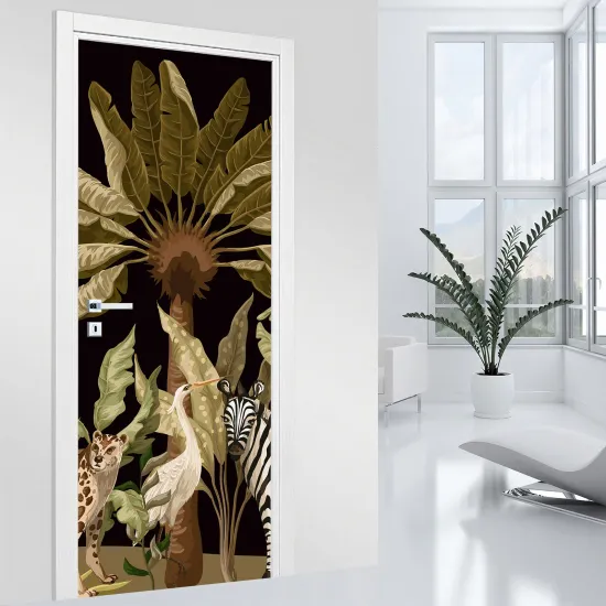 Door Sticker - Decal - Jungle