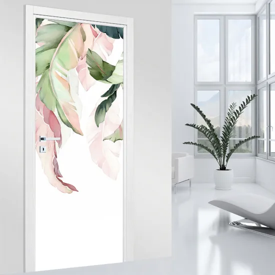 Door Sticker - Decal - Leaves