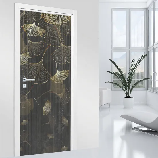 Door Sticker - Decal - Leaves