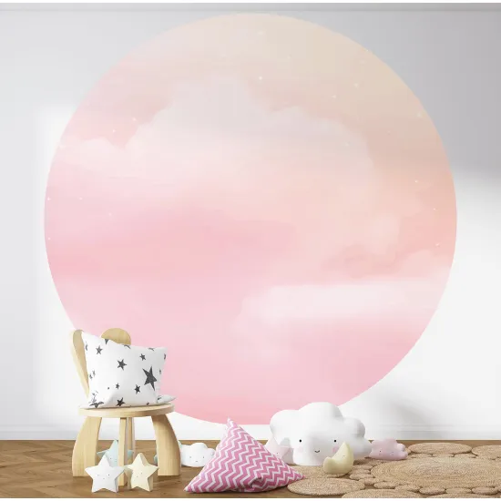 Round / Circle Wall Mural - Wallpaper for Kids - Sky