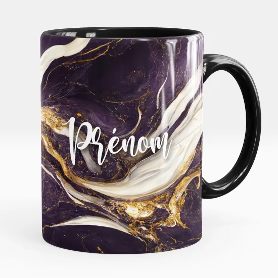 Mug - Tasse personnalisée - Effet marbré