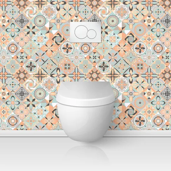 Toilets Self Adhesive - Cement tile effect