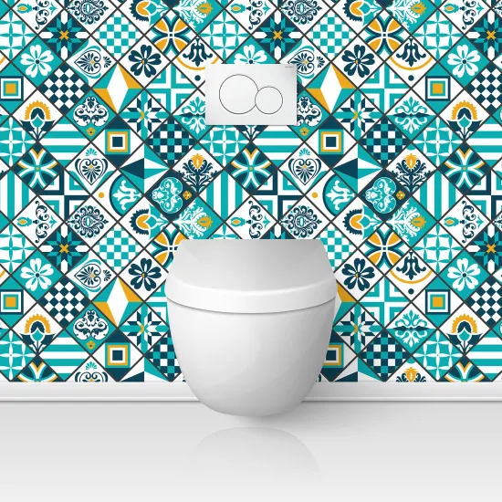 Toilets Self Adhesive - Cement tile effect