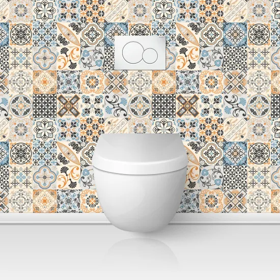 Toilets Self Adhesive - Cement tile effect