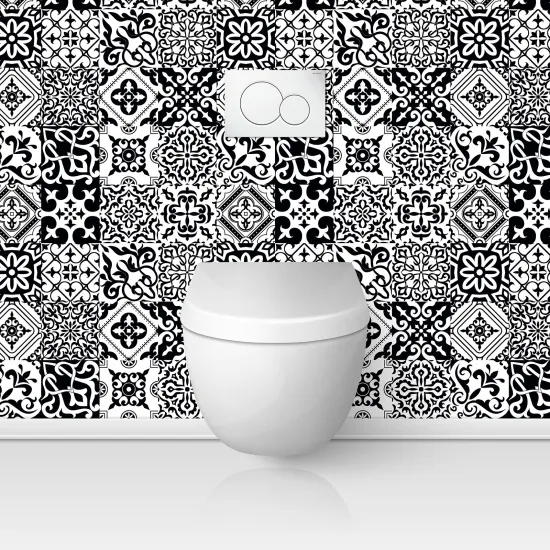 Toilets Self Adhesive - Cement tile effect