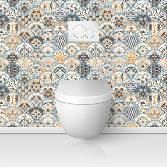 Toilets Self Adhesive - Cement tile effect