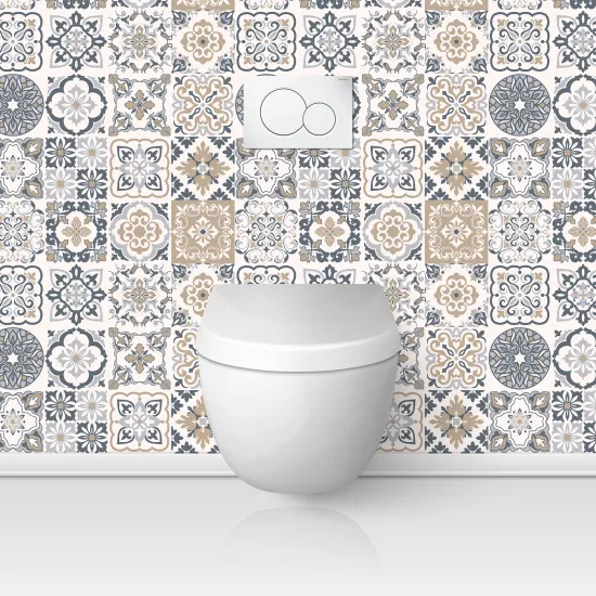 Toilets Self Adhesive - Cement tile effect