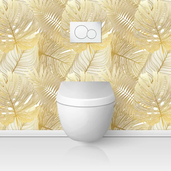 Toilets Self Adhesive - Leaves