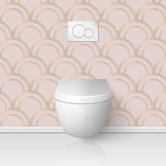 Toilets Self Adhesive - Elegant pattern