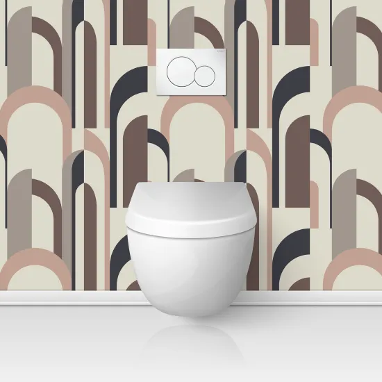Crédence adhésive WC - Arches Design