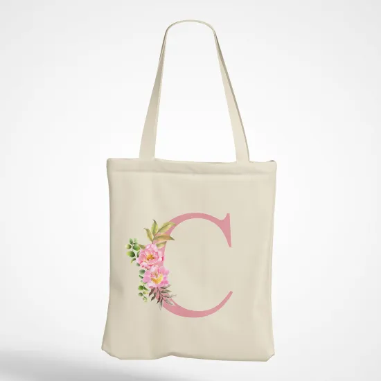 Tote Bag Monogramme - Lettre C