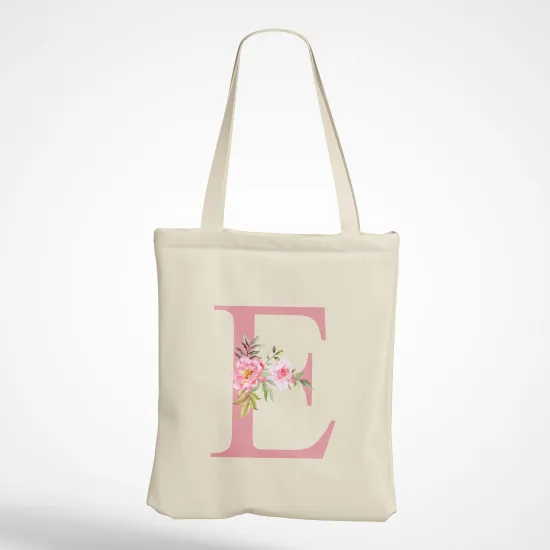 Tote Bag Monogramme - Lettre E