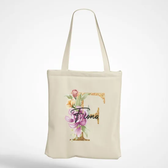 Tote Bag Monogramme - Lettre F