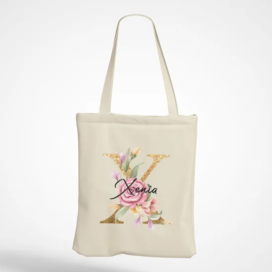 Tote Bag Monogramme - Lettre X