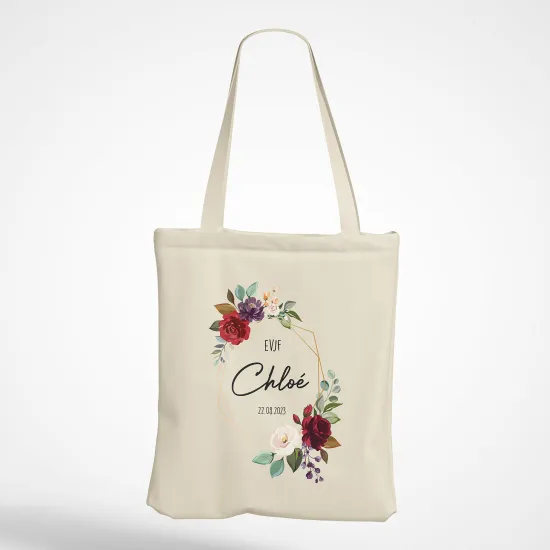 Tote Bag - Couronne fleuris evjf