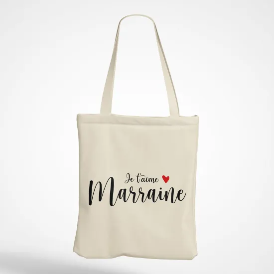 Tote Bag - Je t'aime marraine