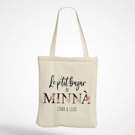 Tote Bag - Le p'tit bazar de minnà Prénom