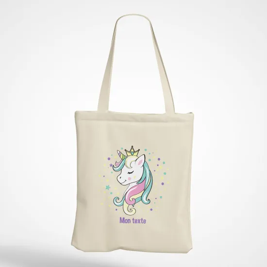 Bolsa personalizada - Princesa unicornio