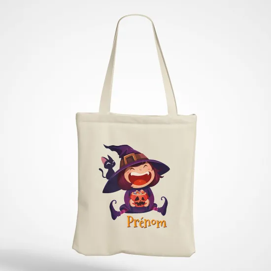 Personalized Tote Bag - Little Witch Girl