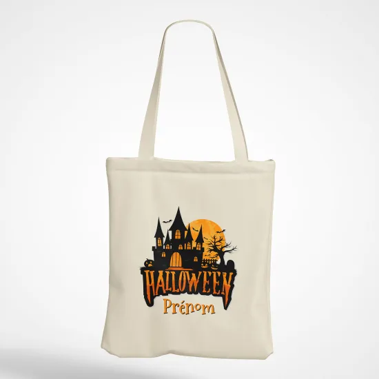 Personalized Tote Bag - Halloween castle