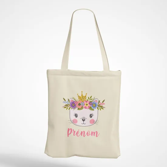 Personalized Tote Bag - Princess cat