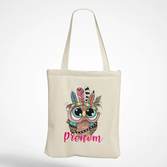Personalized Tote Bag - Indian owl