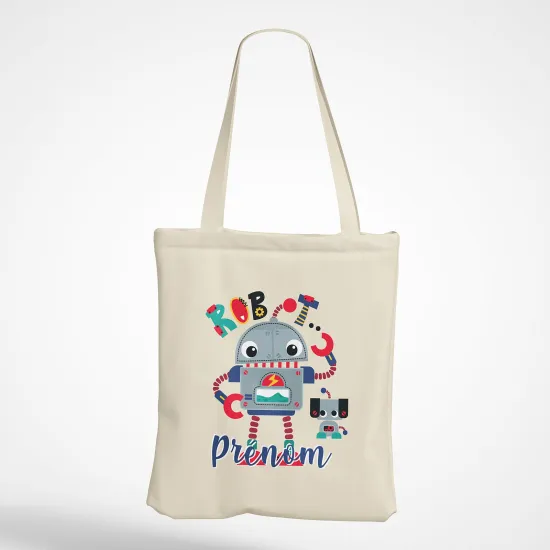 Personalized Tote Bag - Robots