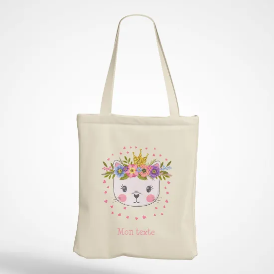Personalized Tote Bag - Princess cat