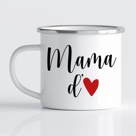 Tasse - Mug Émaillé - Maman d'amour