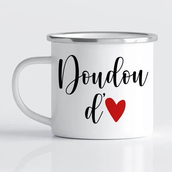 Tasse - Mug Émaillé - Doudou d'amour