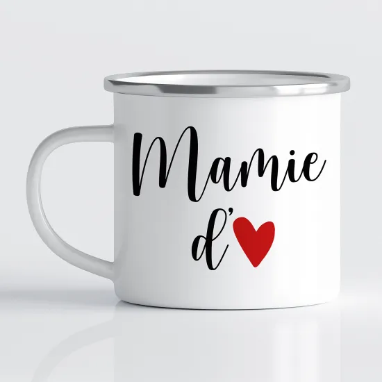 Tasse - Mug Émaillé - Mamie d'amour