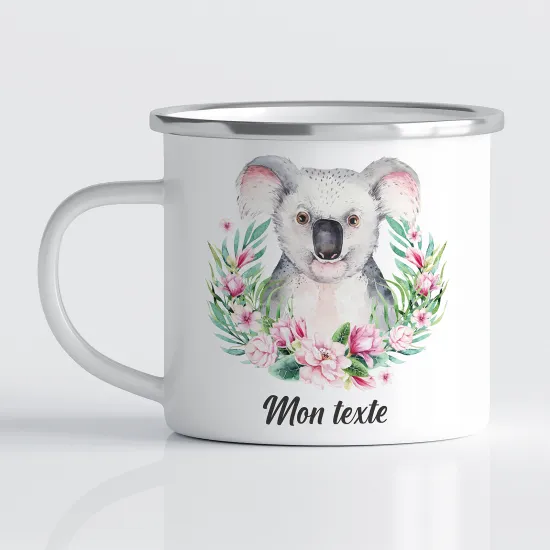 Personalized Enamel Mug for Kids - Koala