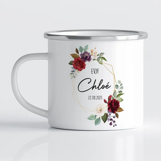 Tasse - Mug Émaillé - EVJF Prénom
