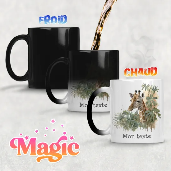 Taza mágica personalizada - Jirafa