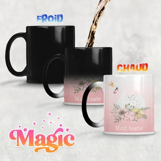 Personalized Magic Mug - Swan