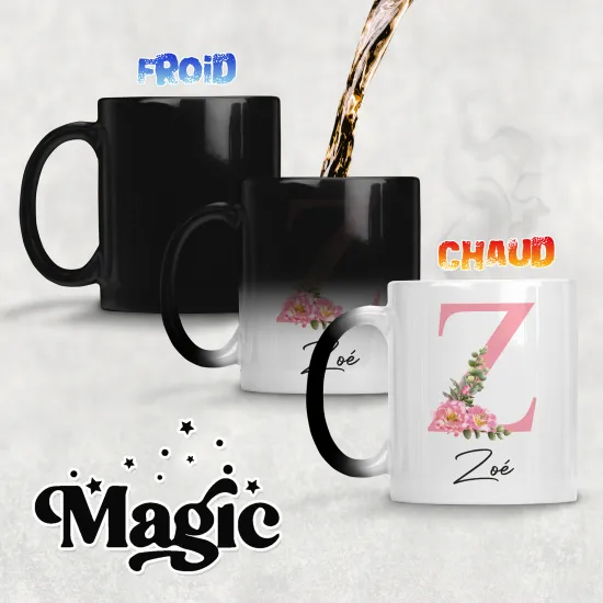 Taza mágica personalizada - Letra Z